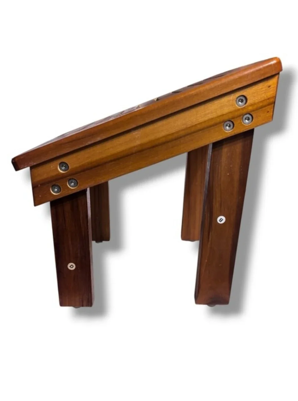 TEAKWOOD 12” Tall Compact Teak Shaving Foot Rest